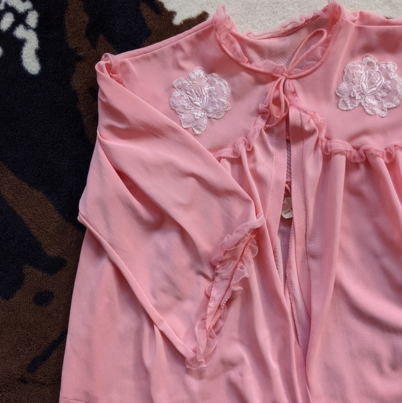 PINK 1950s MORNING JACKET - Picture 3 of 6